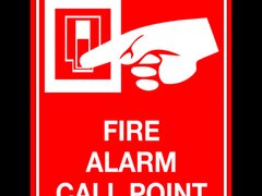 Sign fire alarm call point